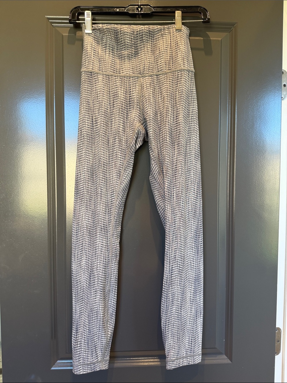 lululemon athletica Gray Patterned High-Rise Leggings